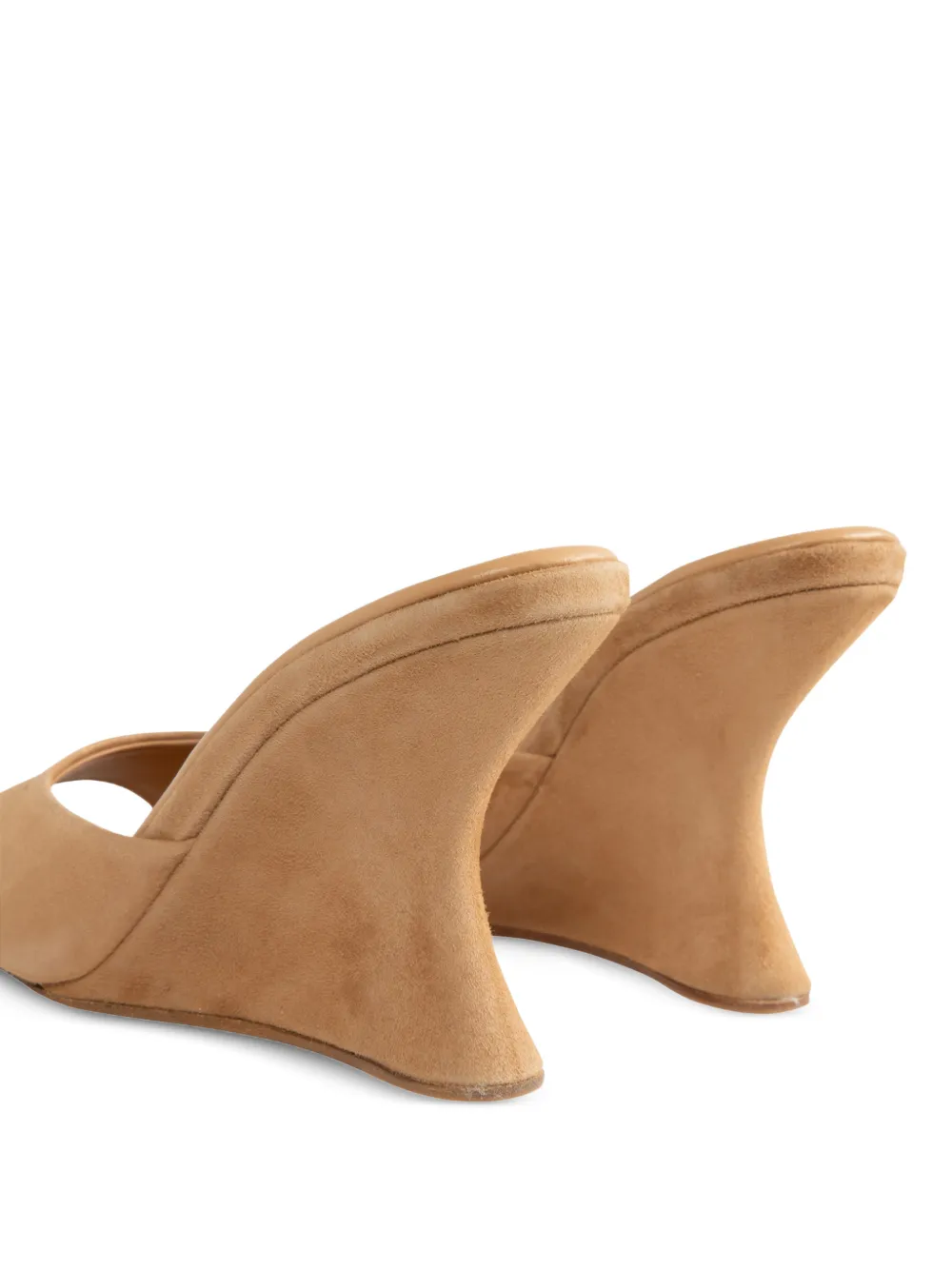 Aquazzura Bisous wedge mules Bruin