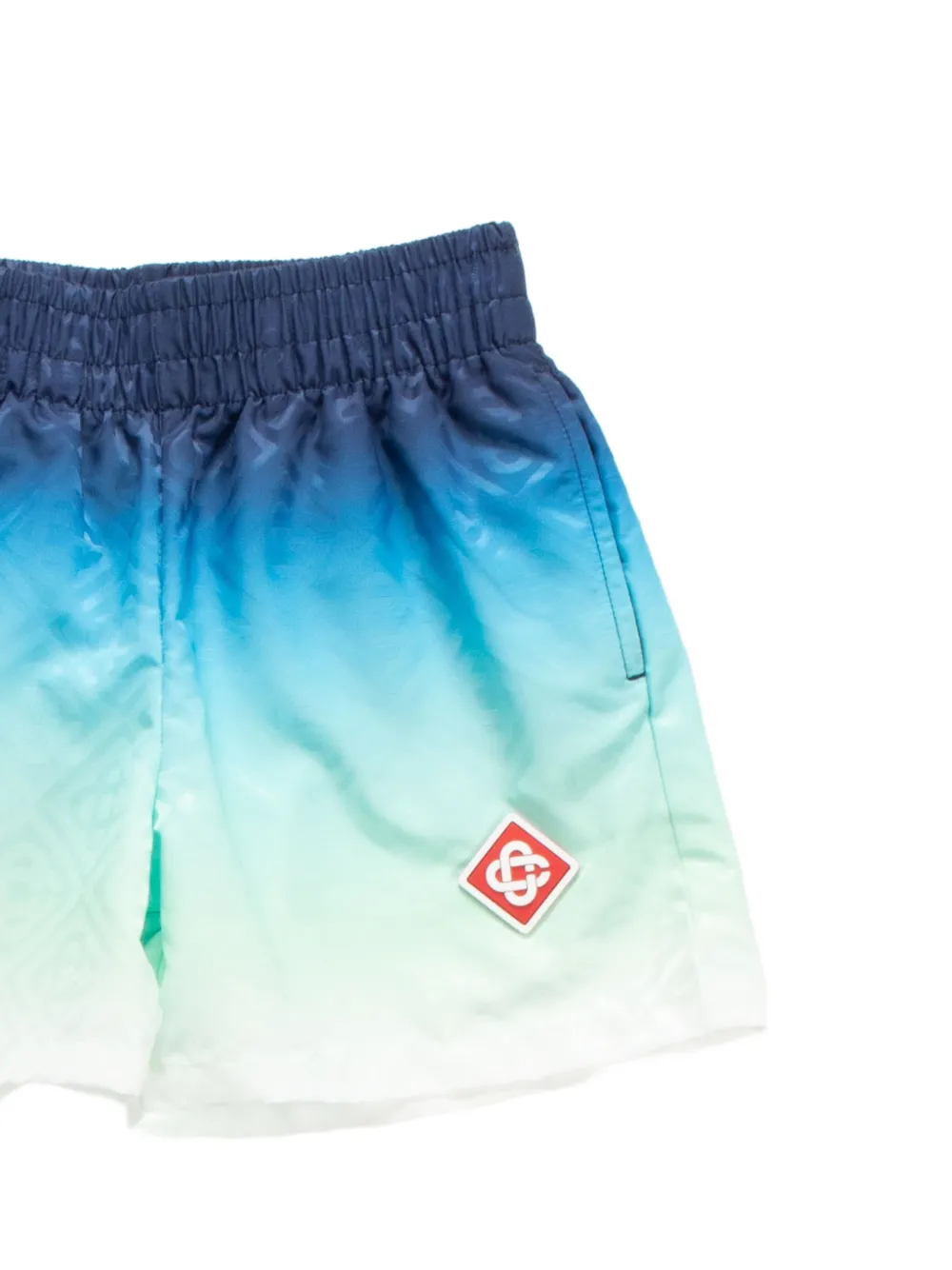 CASABLANCA KIDS Zwembroek met logo-patch en kleurverloop Blauw