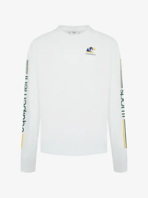 Casablanca playera manga larga con estampado gráfico
