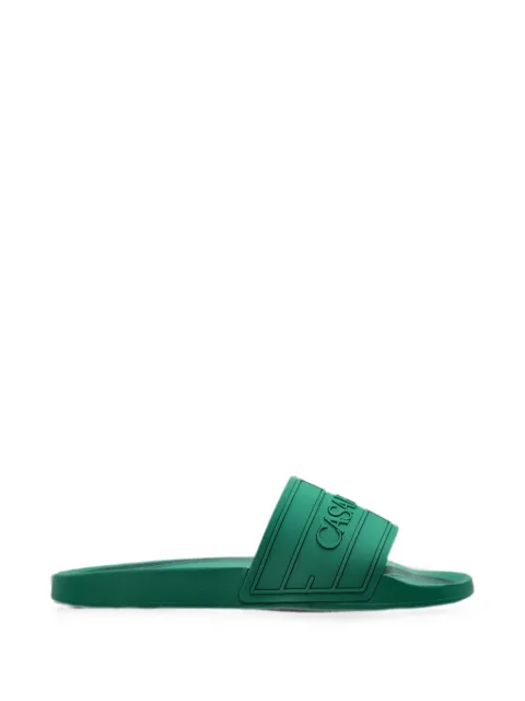 Casablanca logo-embossed slides