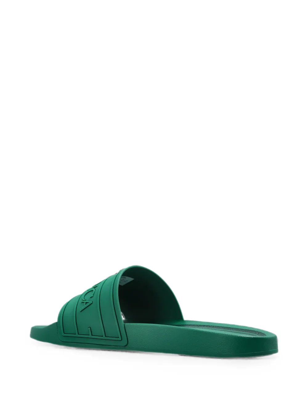 Casablanca logo-embossed slides Groen