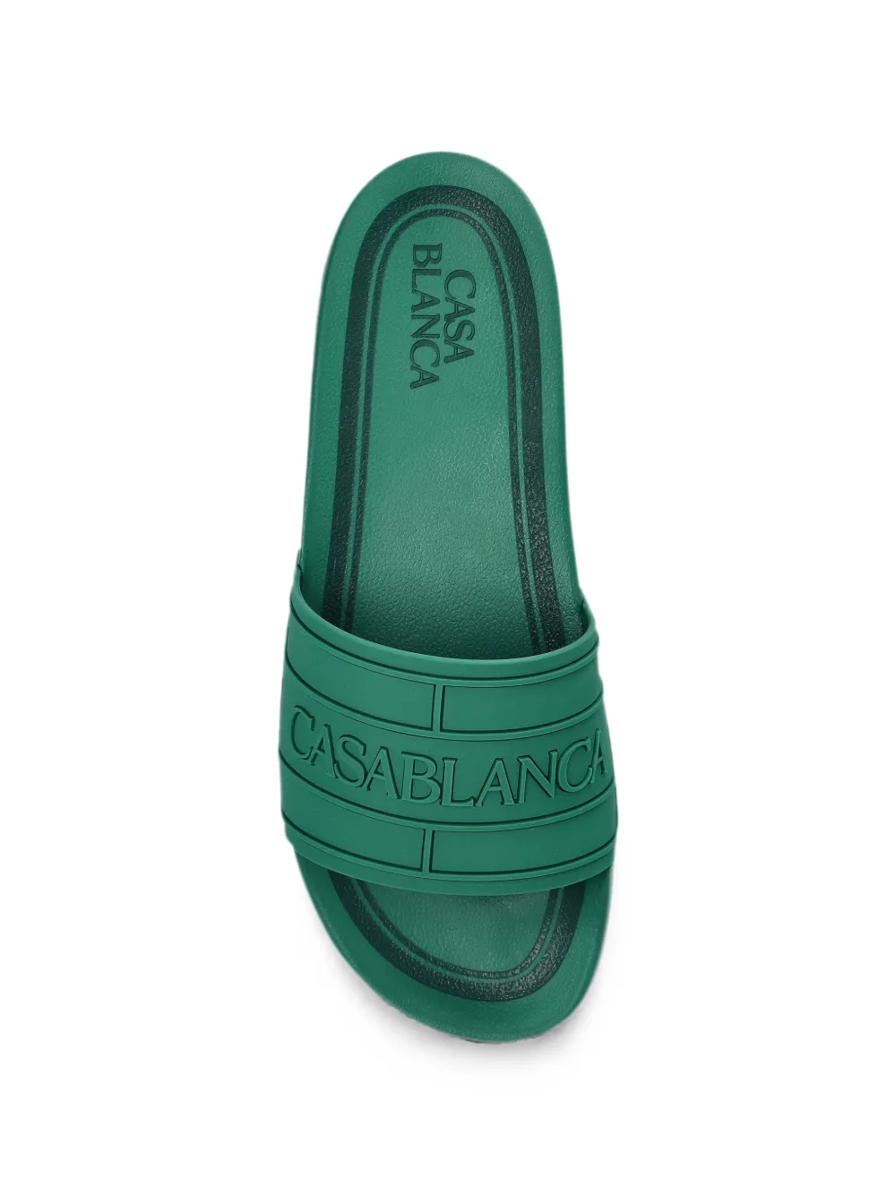 Casablanca logo-embossed slides Groen