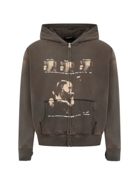 Enfants Riches Déprimés Spiritual Therapy graphic-print zip-up hoodie