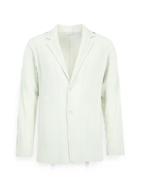 Issey Miyake pleated single-breasted jacket
