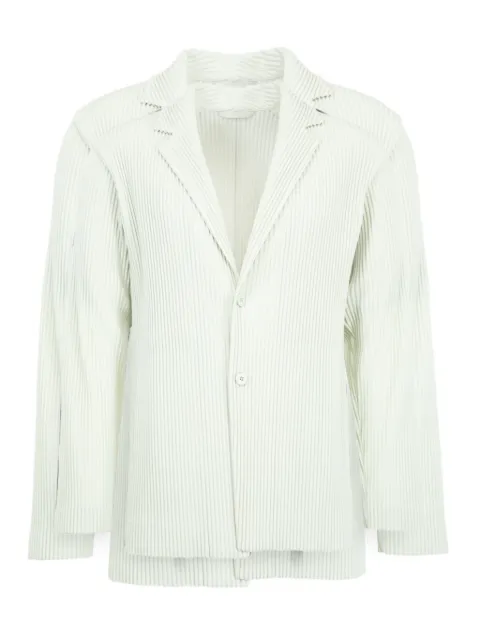 Issey Miyake pleated single-breasted jacket