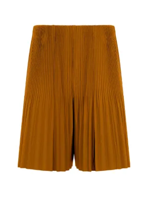 Homme Plissé Issey Miyake プリーツ バミューダショーツ | ブラック