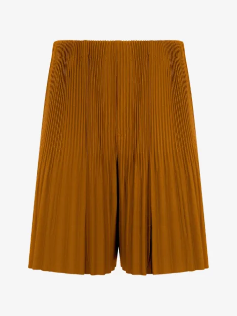 Issey Miyake short à design plissé