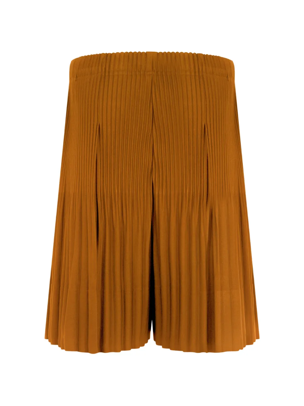 Issey Miyake Geplooide shorts Bruin