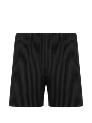Homme Plissé Issey Miyake プリーツ ショートパンツ | ブラック