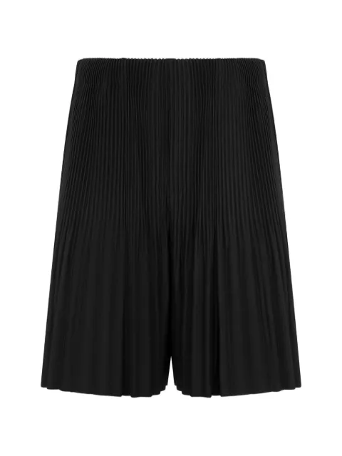 Issey Miyake bermudas con pinzas