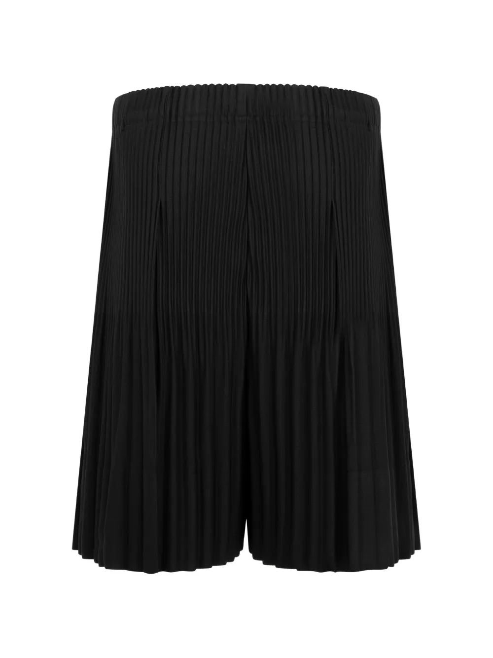 Issey Miyake Geplooide shorts Zwart