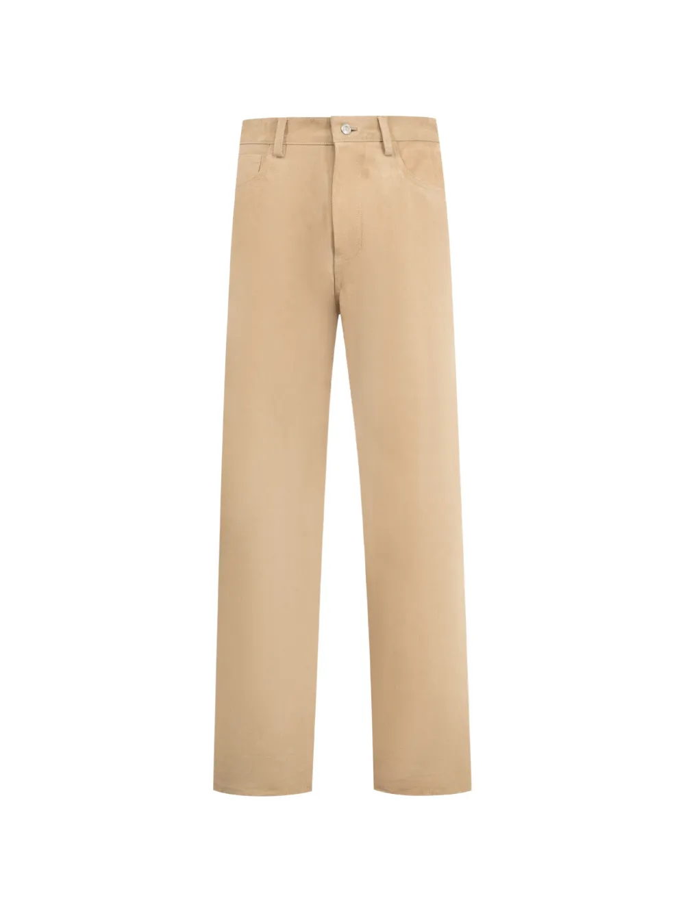 Nahmias suede straight-leg carpenter pants - Toni neutri