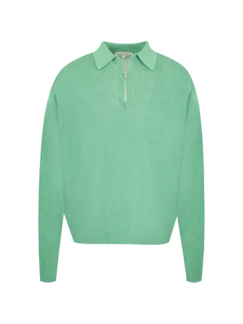 Studio Nicholson Heddy zip-up polo sweater