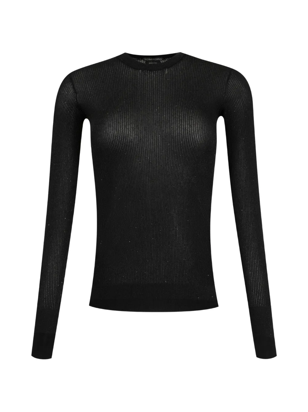 TOM FORD sequin-embellished ribbed-knit sweater - Black