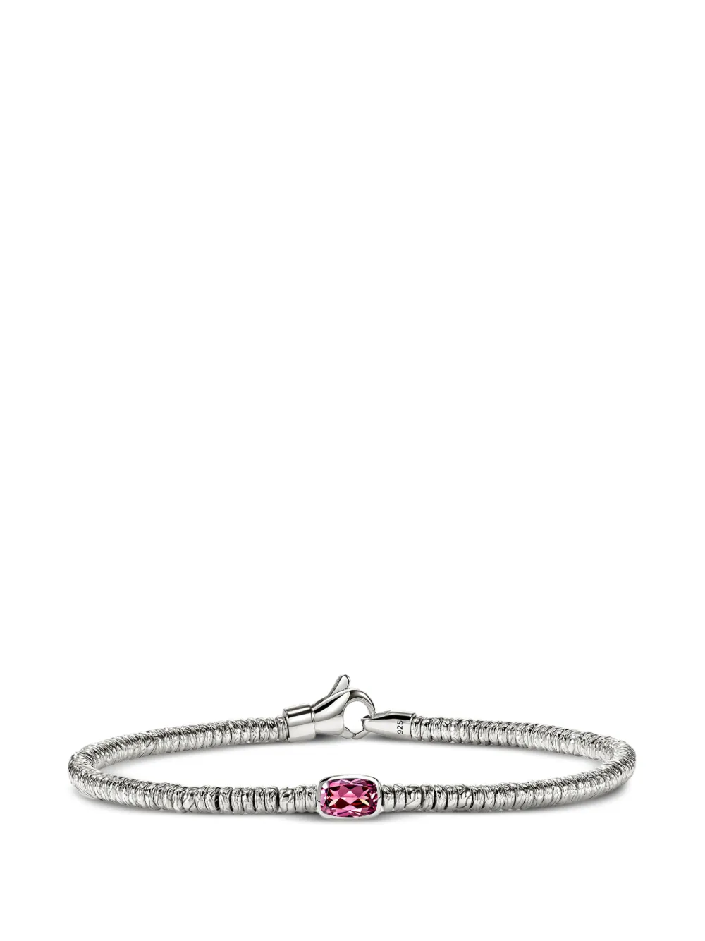 John Hardy Bracciale Heishi con rodolite - Argento