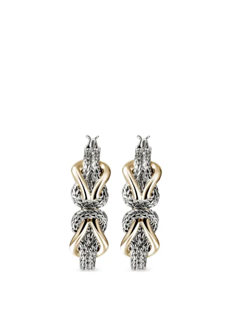 John Hardy Infinite Love Knot hoop earrings