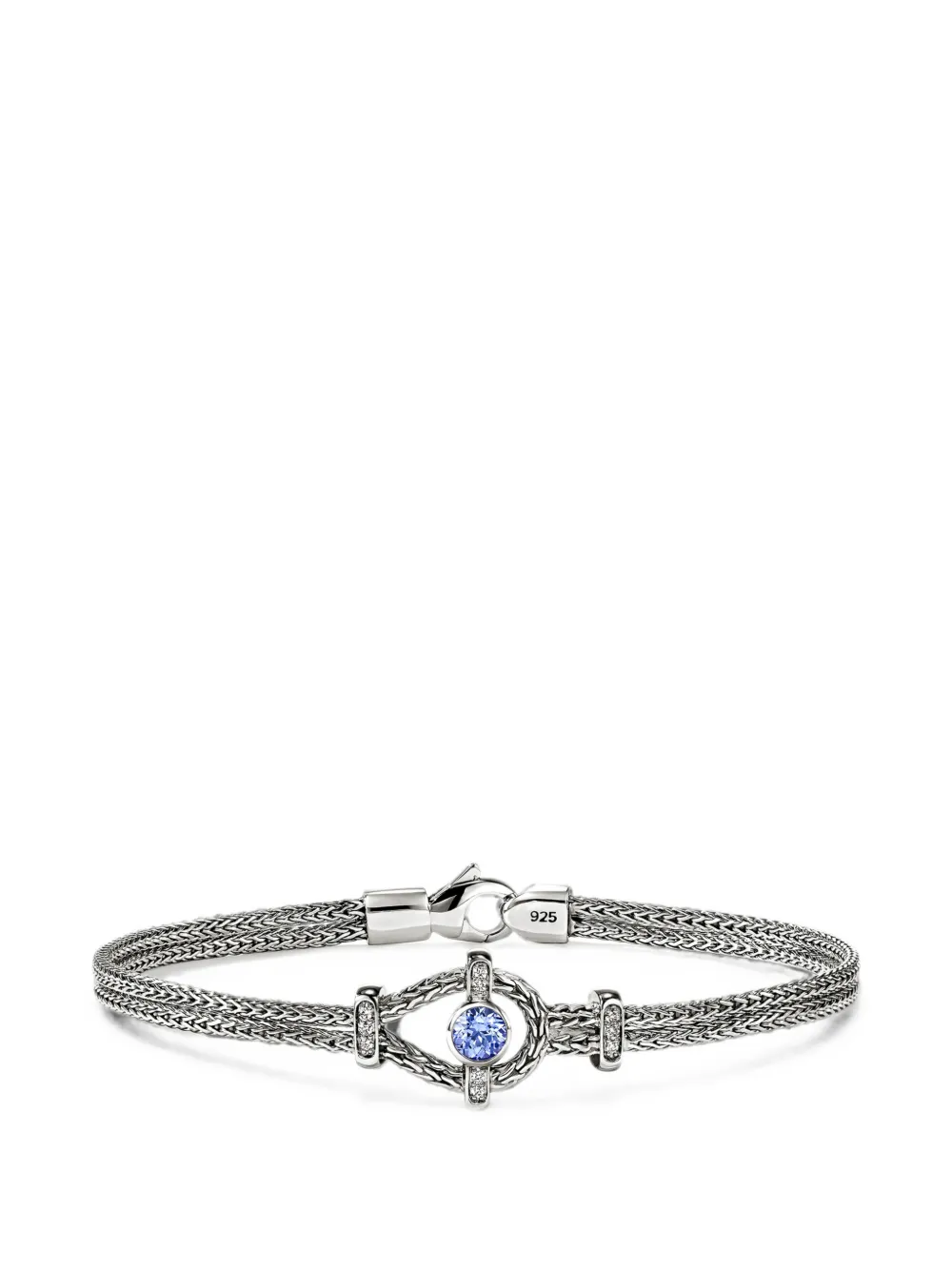 John Hardy Icon tanzanite and diamond bracelet - Argento