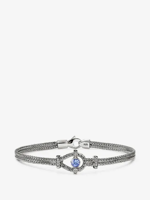 John Hardy Icon tanzanite and diamond bracelet