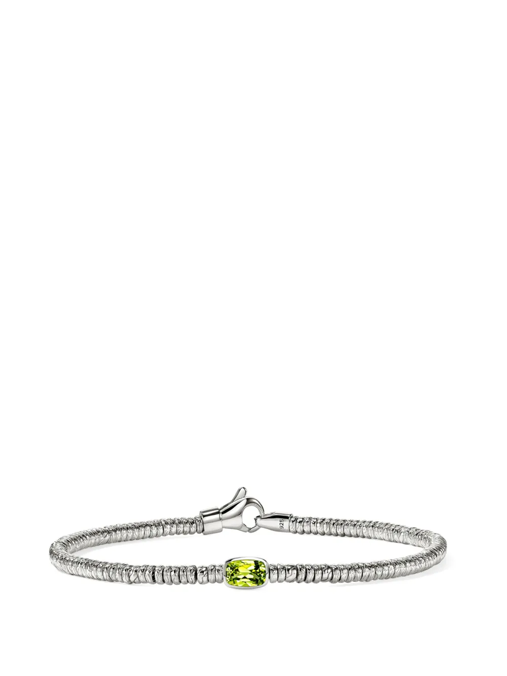 John Hardy Bracciale Heishi con peridoto - Argento