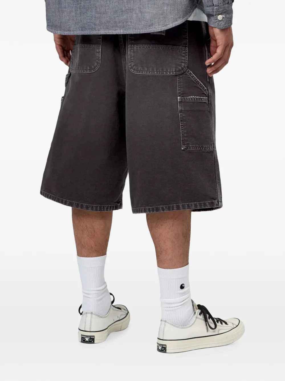 Carhartt WIP OG Double Knee denim shorts Grijs
