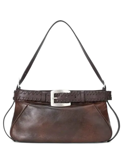 STAUD Bolsa Brooklyn de couro com fivela
