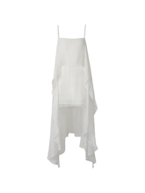 STAUD bead-embellished layered mini dress