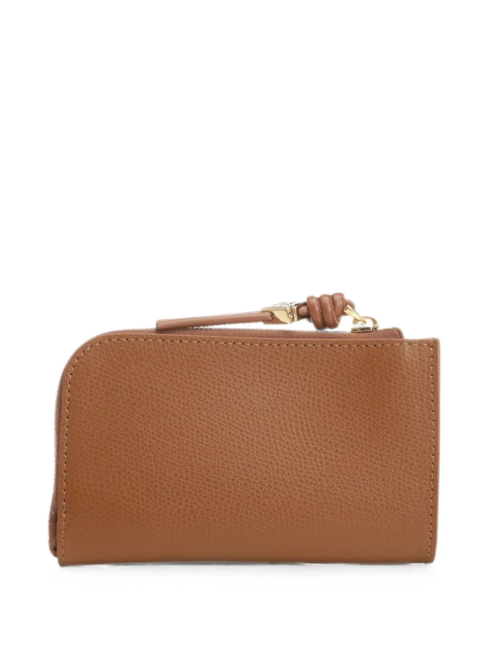 FENDI FF Diamonds leather card holder - Bruin
