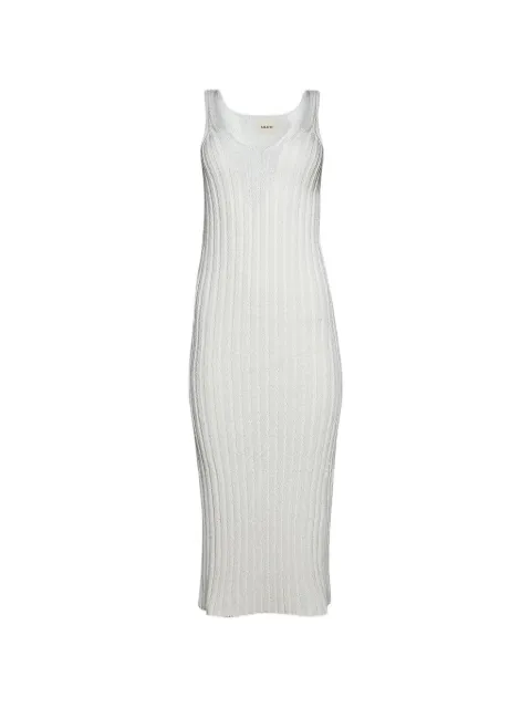 KHAITE Val ribbed-knit midi dress