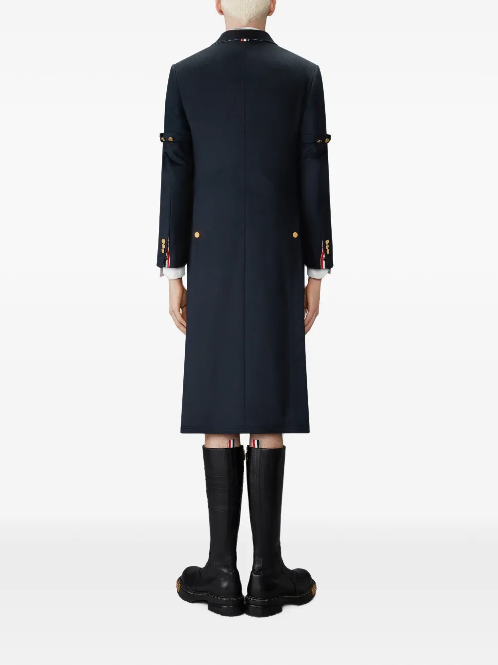 Thom Browne Chesterfield kasjmier jas Blauw