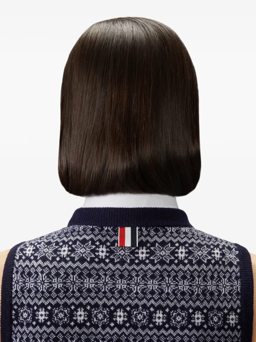 Thom Browne Top van merinowol-jacquard met sneeuwvlok-design Blauw