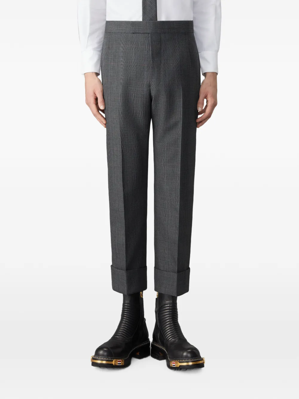 Thom Browne High-twist wollen broek Grijs