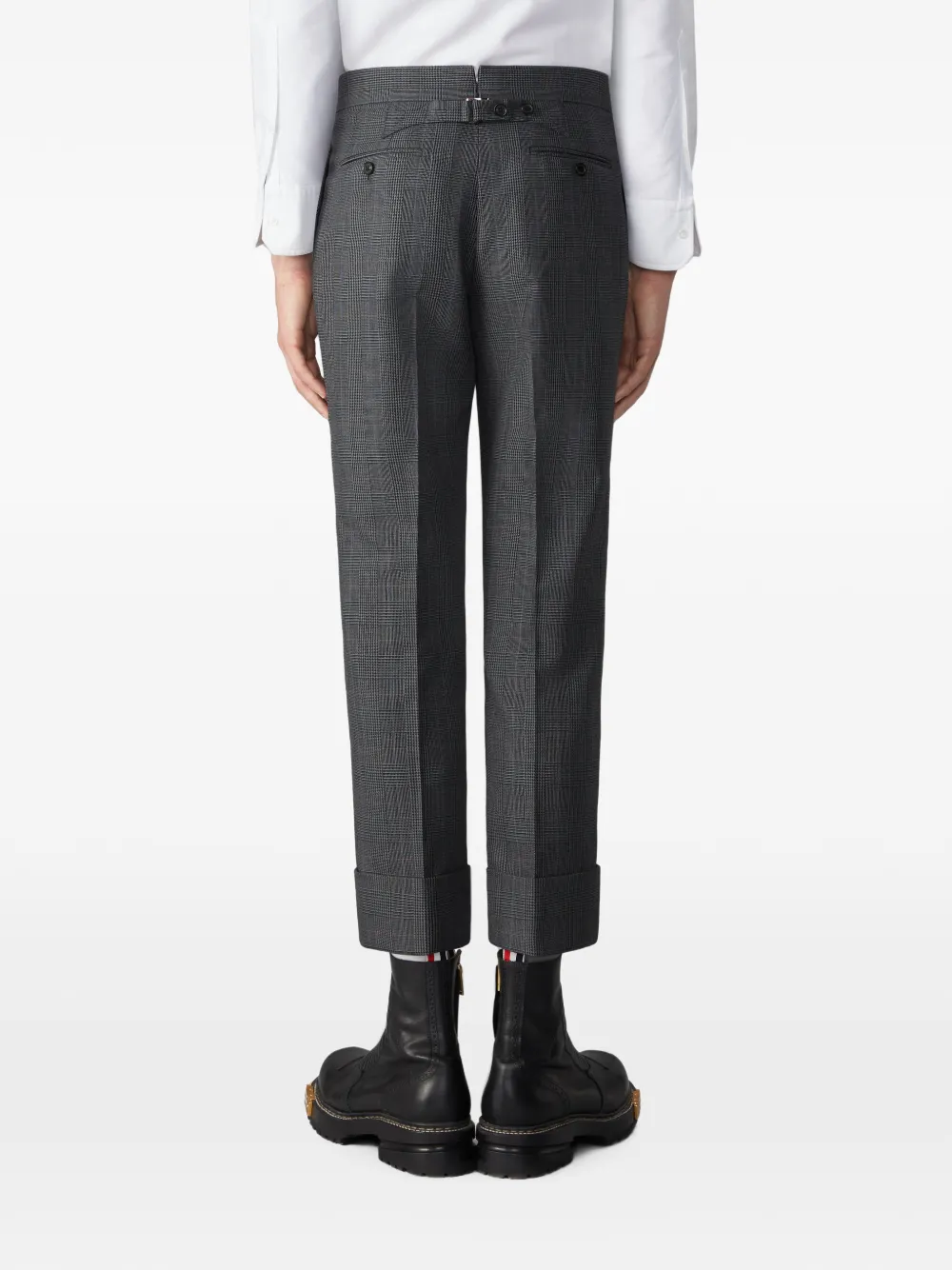 Thom Browne High-twist wollen broek Grijs