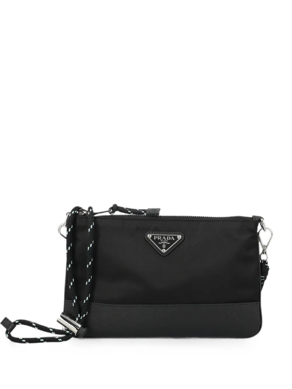 Prada Re-Nylon Speedrock clutch bag - Nero