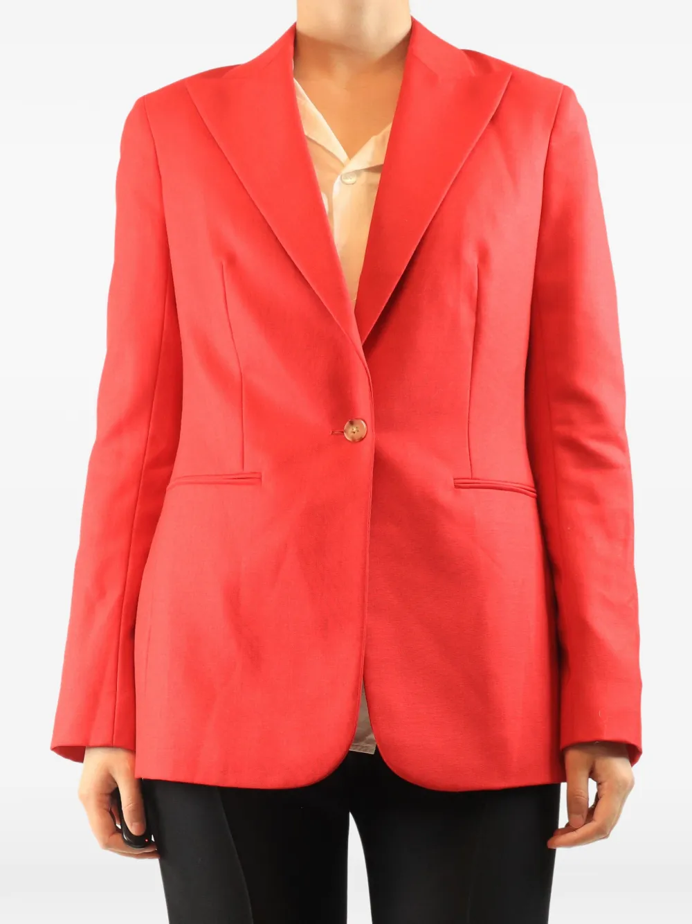 The Row Pre-Owned single-breasted blazer - Rosso