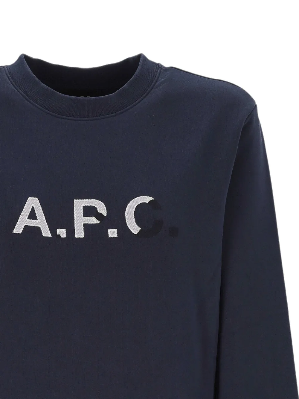 A.P.C. Trui met geborduurd logo Blauw