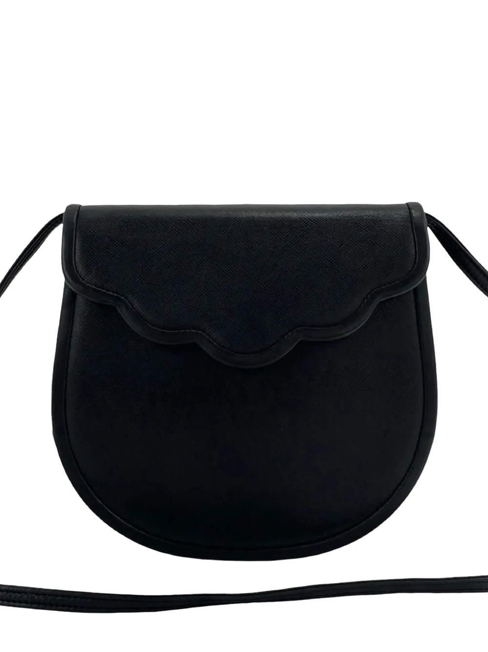 Pre-owned Saint Laurent 20th Century Leather Crossbody Bag In Black
