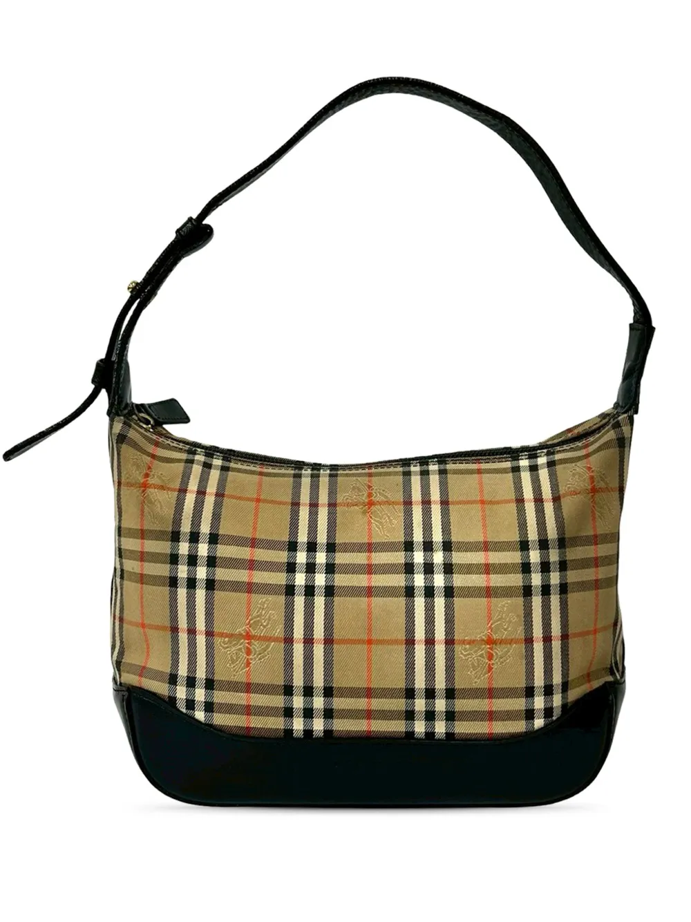 Burberry Pre-Owned Borsa a spalla in tela con motivo Haymarket Check 2000-2017 - Toni neutri