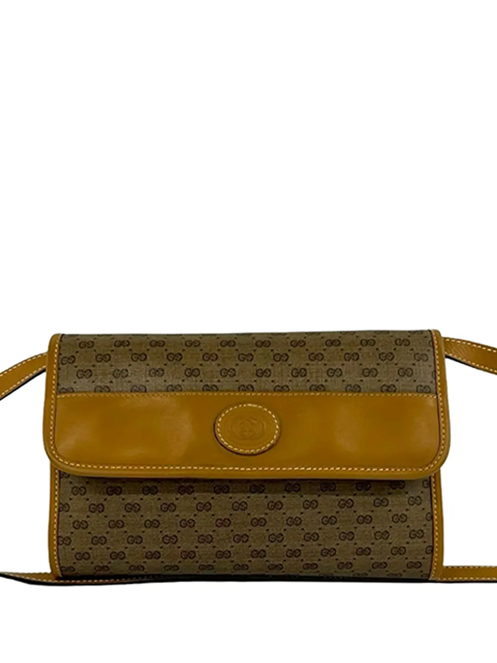 Gucci Pre-Owned Borsa a tracolla micro in tessuto GG Supreme XX secolo - Toni neutri