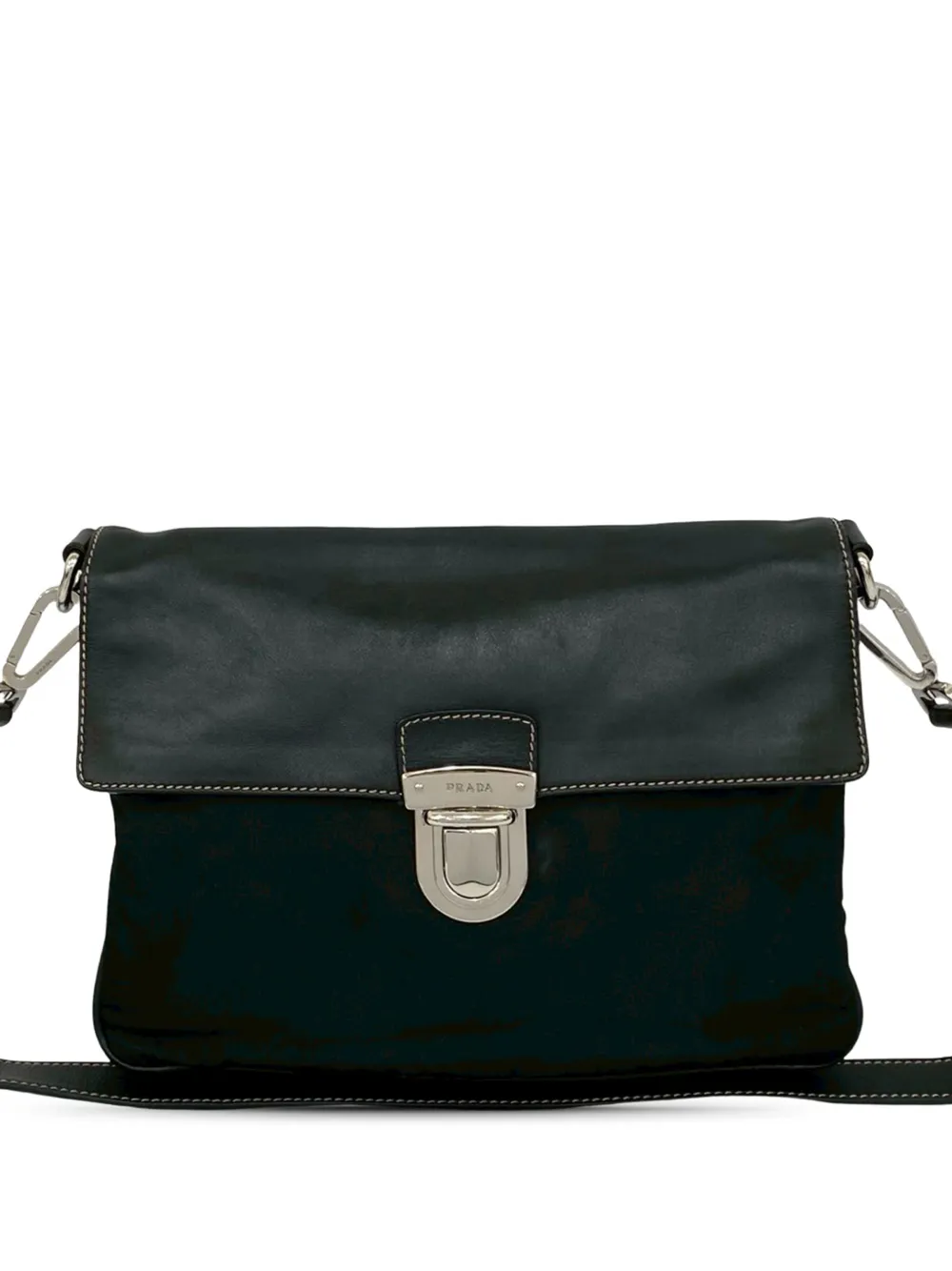 Prada Pre-Owned Borsa a tracolla in tessuto 2013-2026 - Nero