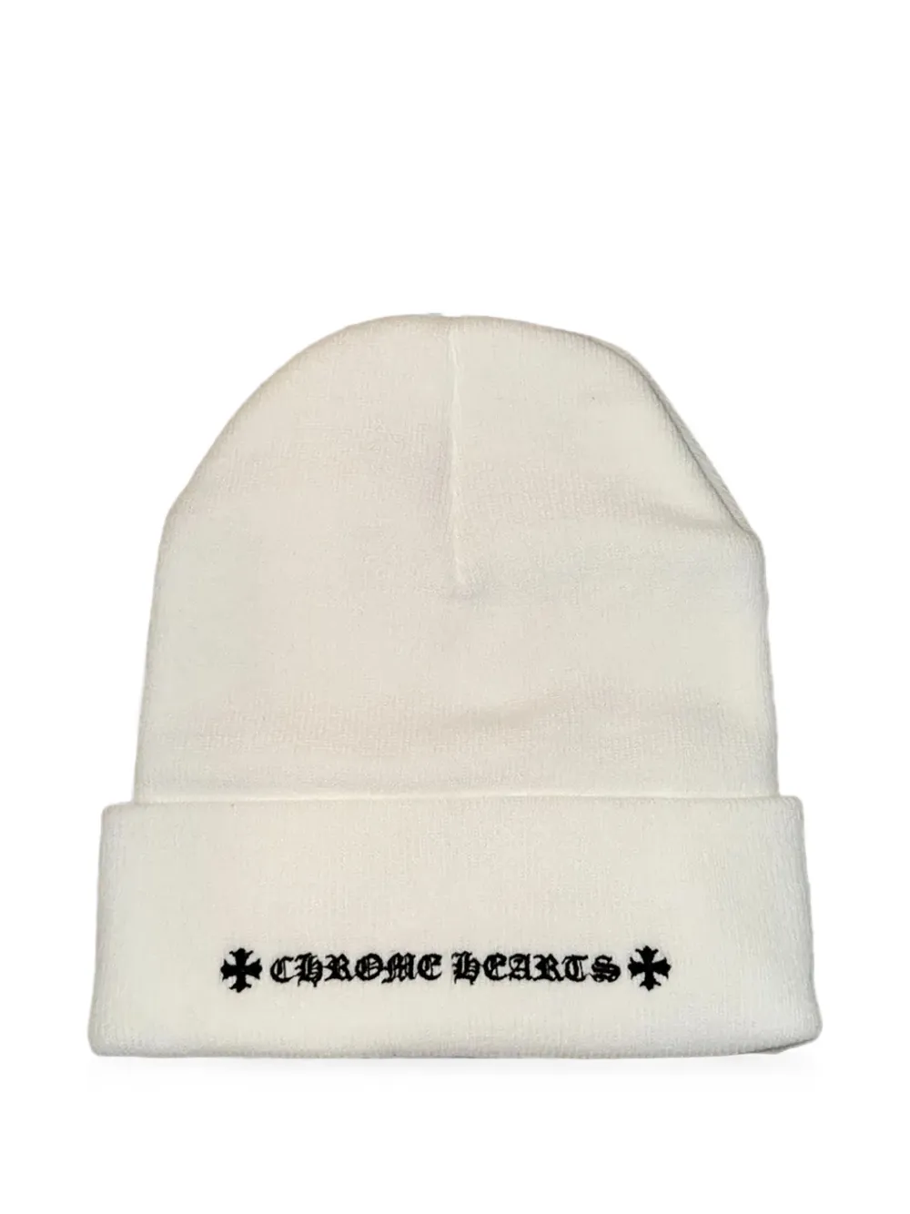 Chrome Hearts Muts met geborduurd logo Wit