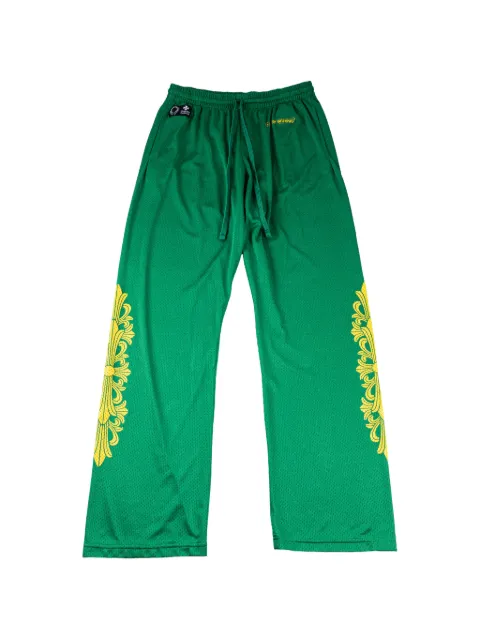 Chrome Hearts logo-print mesh track pants