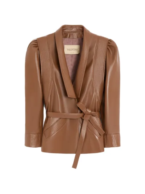 Valentino Garavani veste en cuir Nappa