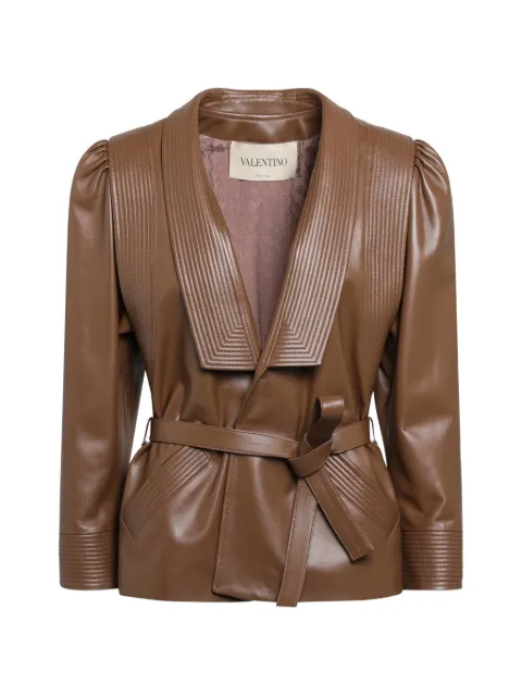 Valentino Garavani nappa leather jacket