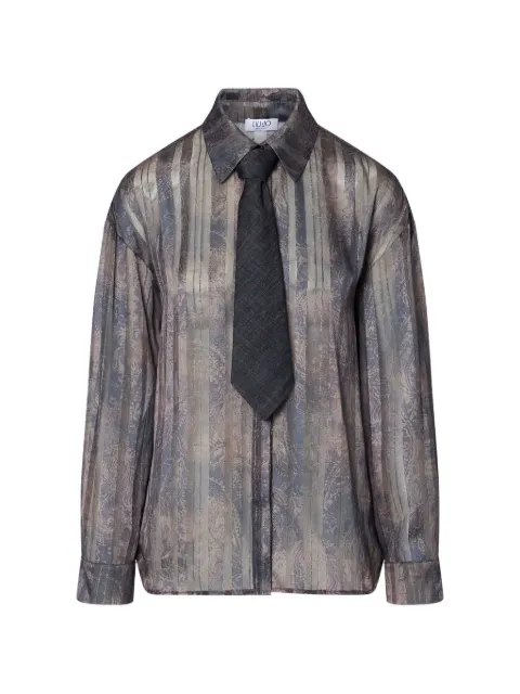 LIU JO camisa con estampado de cachemira