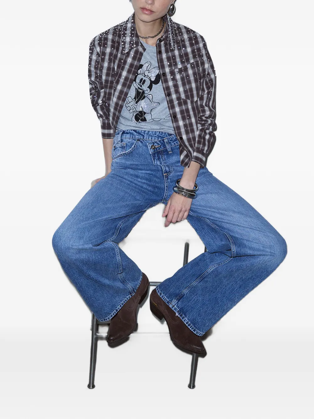 LIU JO Jeans met asymmetrische taille Blauw