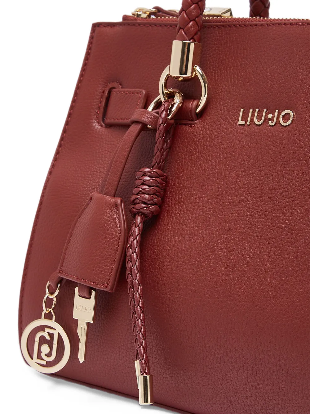 LIU JO Kleine tas met logobedel Rood