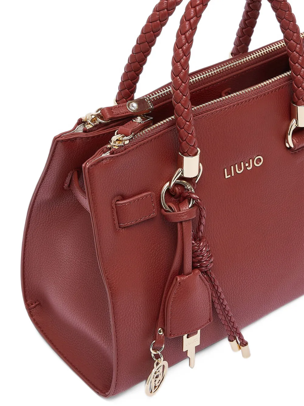LIU JO Kleine tas met logobedel Rood