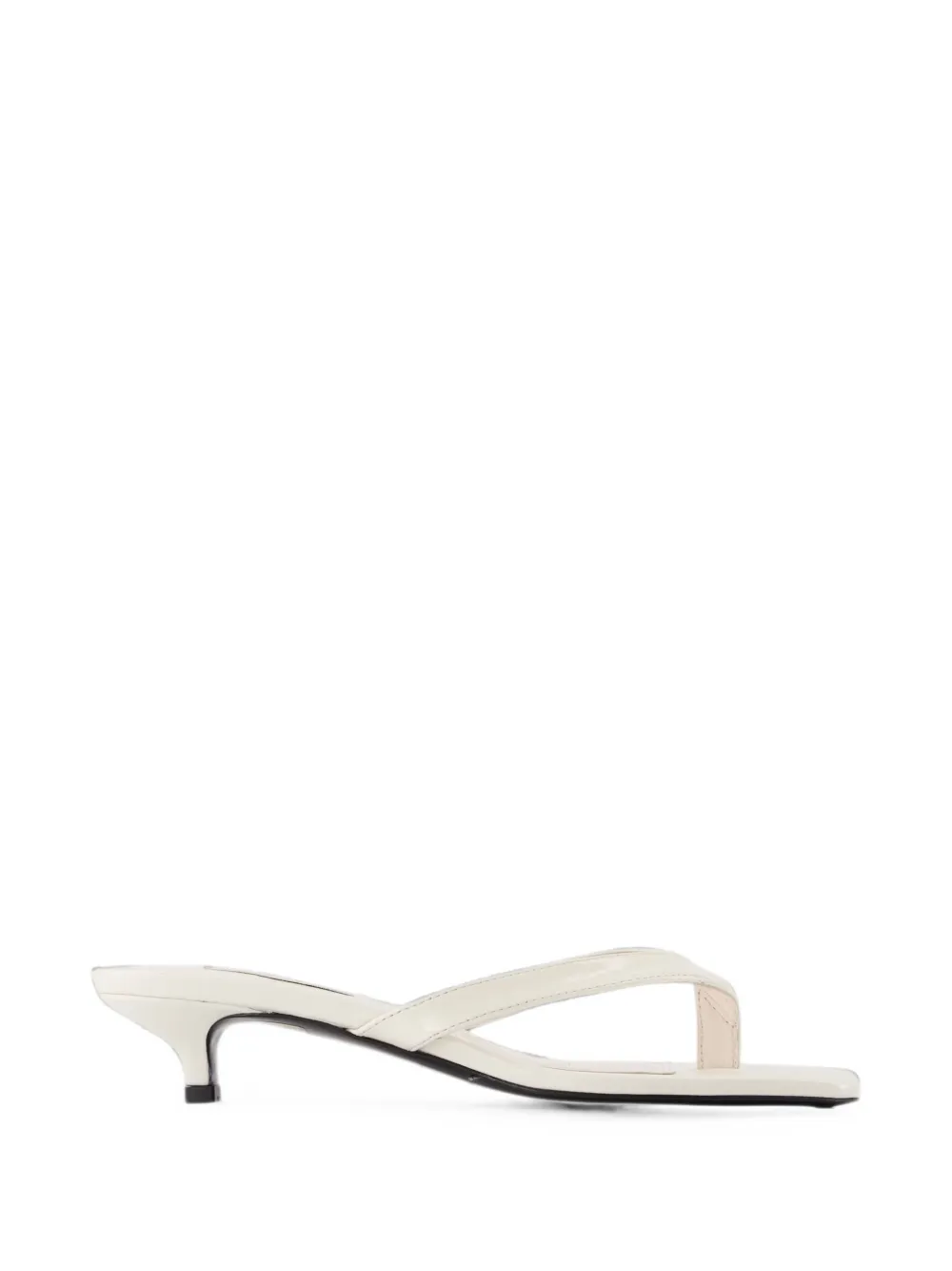 TOTEME square-toe leather sandals - Nude