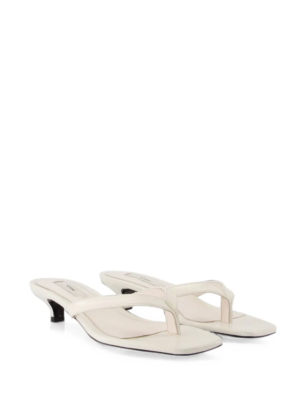 TOTEME Sandalen met vierkante neus Beige