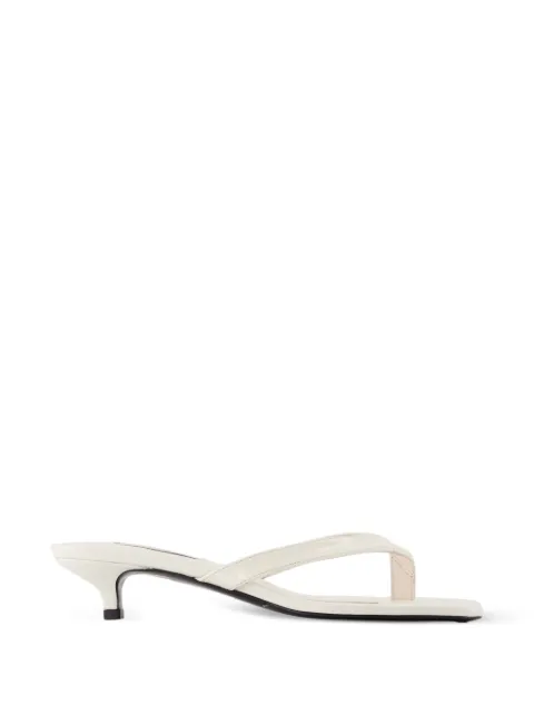 TOTEME square-toe leather sandals